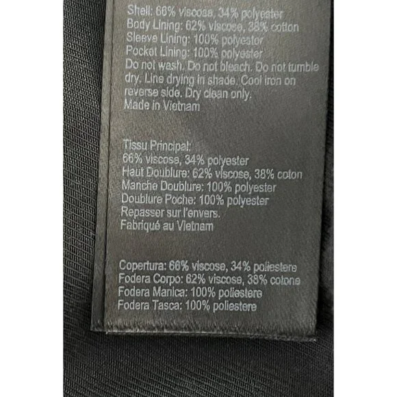 ALL SAINTS DOUBLE BREASTED OVERSIZED FIT BLAZER JACKET 4 - Picture 14 of 14